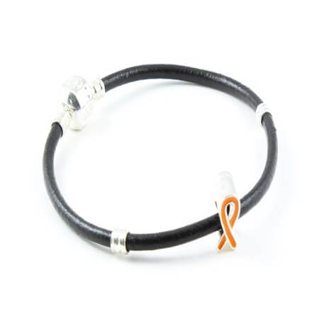 Orange on Leather bracelet450x450